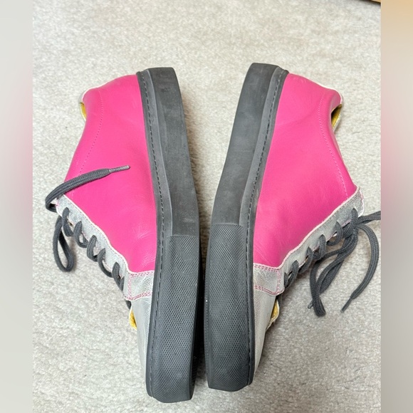 Undandy Men’s Custom Color block pink silver leather sneakers sz 11 - Picture 9 of 14